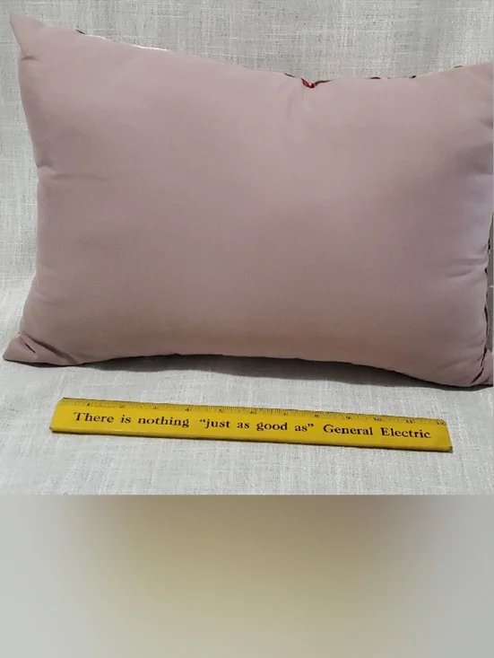 Beautiful Throw Pillow Approx 16 In Length. This Pillow Has Been Sanitized. - Picture 2 of 2